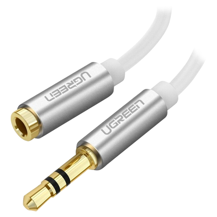 Ugreen 3.5mm Headphone Extension Cable White 5m