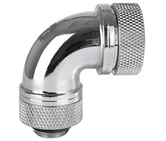 Thermaltake Pacific PETG 90 Degree 16mm OD Fitting Chrome