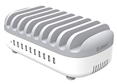 Orico 120W 10 Port USB Smart Charging Station White