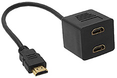 Astrotek HDMI Splitter Cable 15cm v1.4 Male to 2x Female