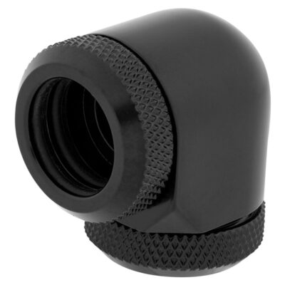 Corsair Hydro X Series XF HL 14mm OD 90 Deg Fittings Black 2 Pk
