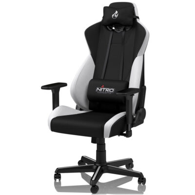 Nitro Concepts S300 Fabric Gaming Chair Radiant White