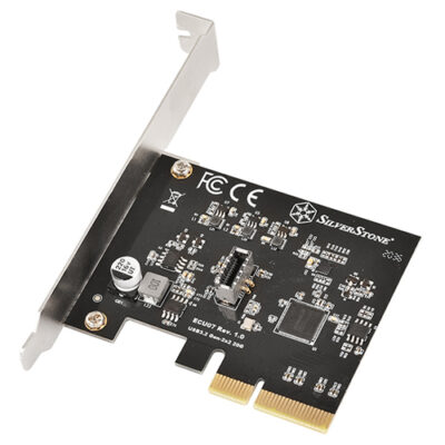 SilverStone Internal USB-C Key-A 3.2 Gen 2×2 PCIE Expansion Card