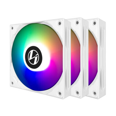 Lian Li ST120 ARGB PWM Fans 120mm White 3 Pack