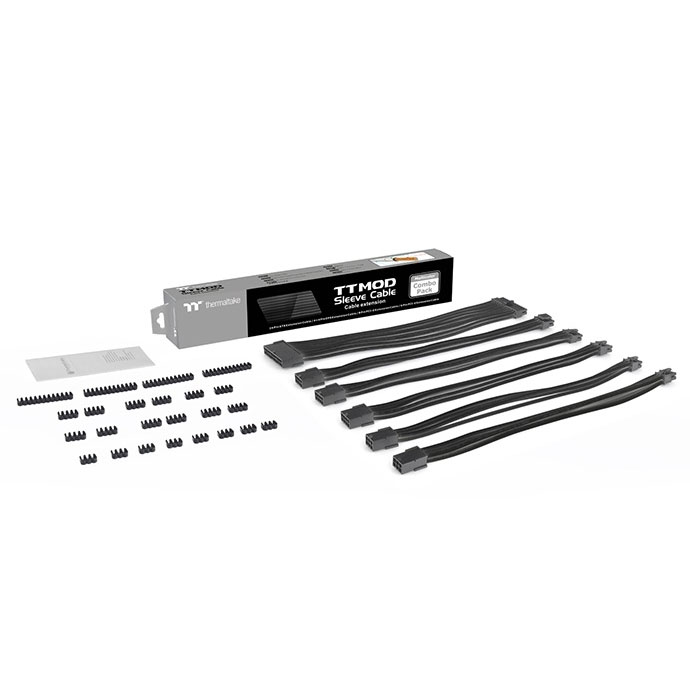 Thermaltake Sleeved Cable Extension Black