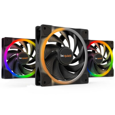 Be Quiet! Light Wings ARGB 120mm PWM Fan High Speed 3 Pack