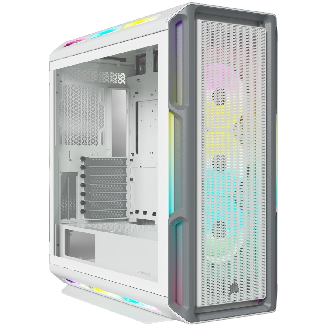 Corsair iCUE 5000T RGB Tempered Glass Mid Tower Case White
