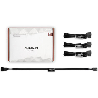 Noctua NA-SEC1 Chromax Black 30cm 4Pin PWM Ext Cable (4 Pack)