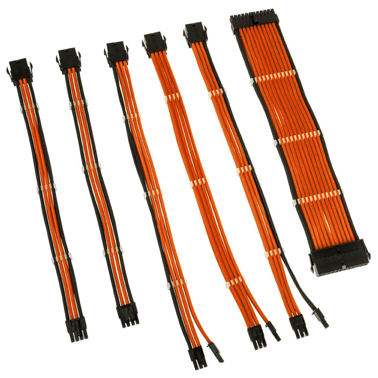 Kolink Core Adept Braided Cable Extension Kit Orange