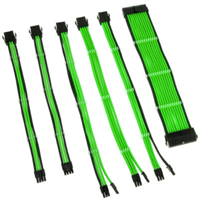 Kolink Core Adept Braided Cable Extension Kit Green