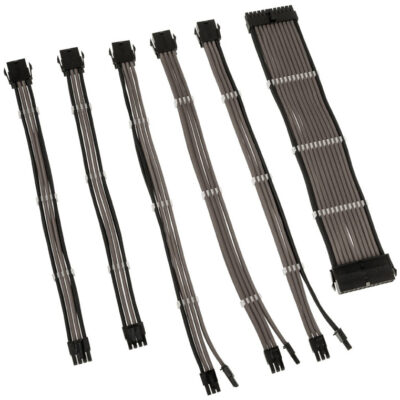 Kolink Core Adept Braided Cable Extension Kit Gunmetal