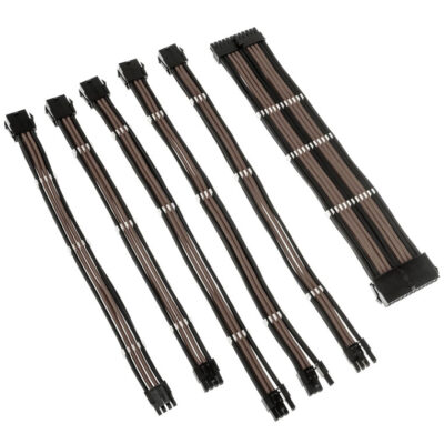 Kolink Core Adept Braided Cable Extension Kit Black/Gunmetal
