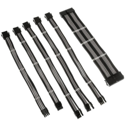 Kolink Core Adept Braided Cable Extension Kit Black/Grey