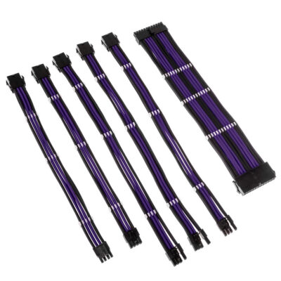 Kolink Core Adept Braided Cable Extension Kit Black/Purple