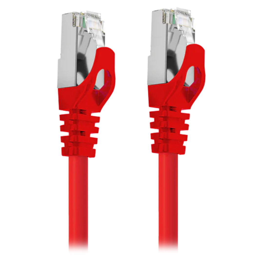 Cruxtec CAT7 10GbE Triple Shielding Ethernet Cable Red 2m
