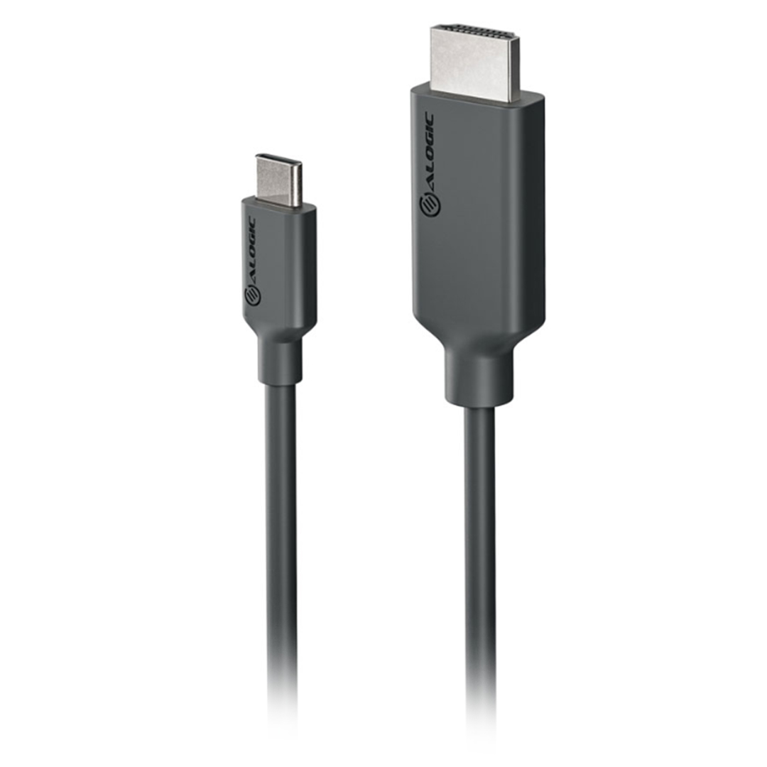 Alogic Elements Series 4K USB-C to HDMI Cable 1m Dark Grey