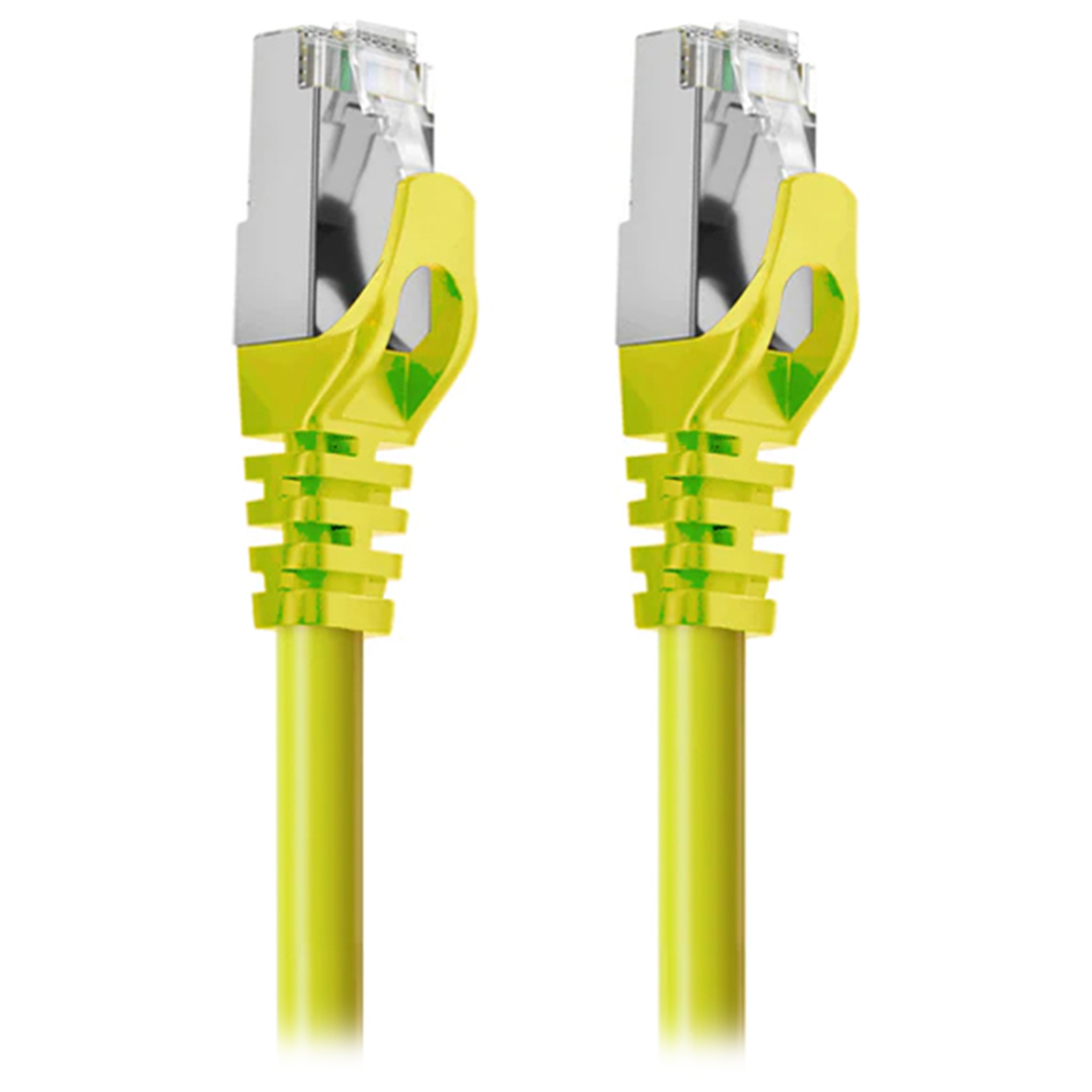 Cruxtec CAT7 10GbE Triple Shielding Ethernet Cable Yellow 3m