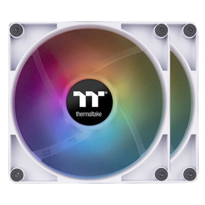 Thermaltake CT140 140mm ARGB Sync PWM Fan 2 Pack White