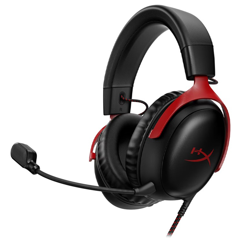 HyperX Cloud III Gaming Headset Black and Red