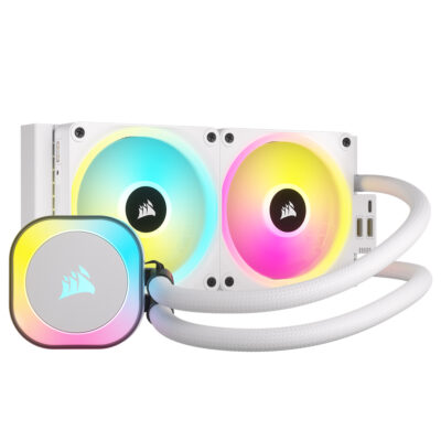 Corsair iCUE Link H100i RGB 240mm AIO CPU Cooler White