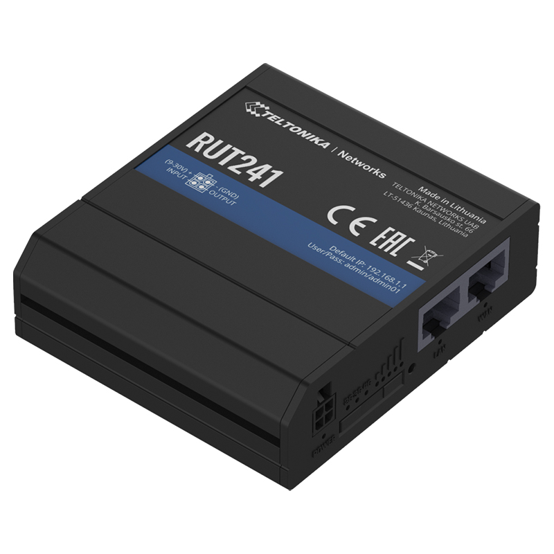 Teltonika RUT241 LTE CAT4 Industrial Cellular Router