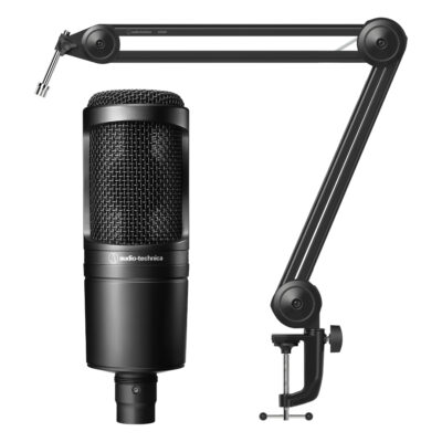 Audio-Technica AT2020 Cardioid Microphone Boom Arm Bundle