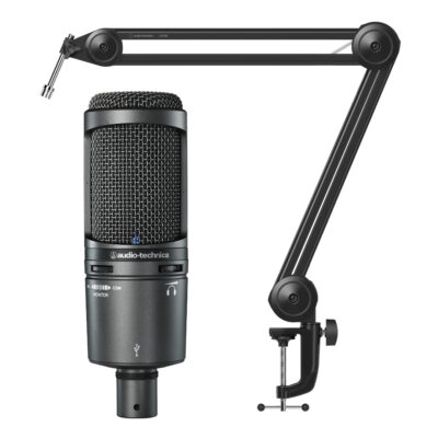 Audio-Technica AT2020USB-X Cardioid Microphone Boom Arm Bundle