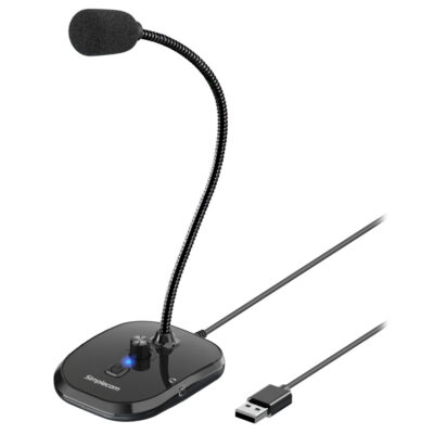 Simplecom UM360 USB Plug-and-Play Desktop Microphone
