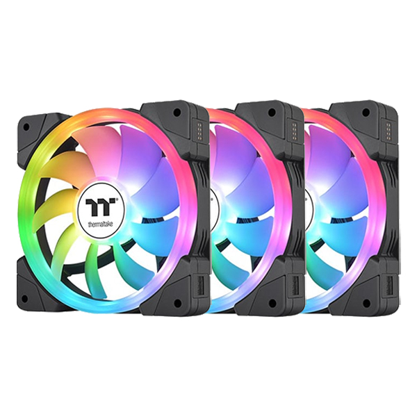 Thermaltake SWAFAN EX12 RGB Magnetic PWM Fan V2 3 Pack Black