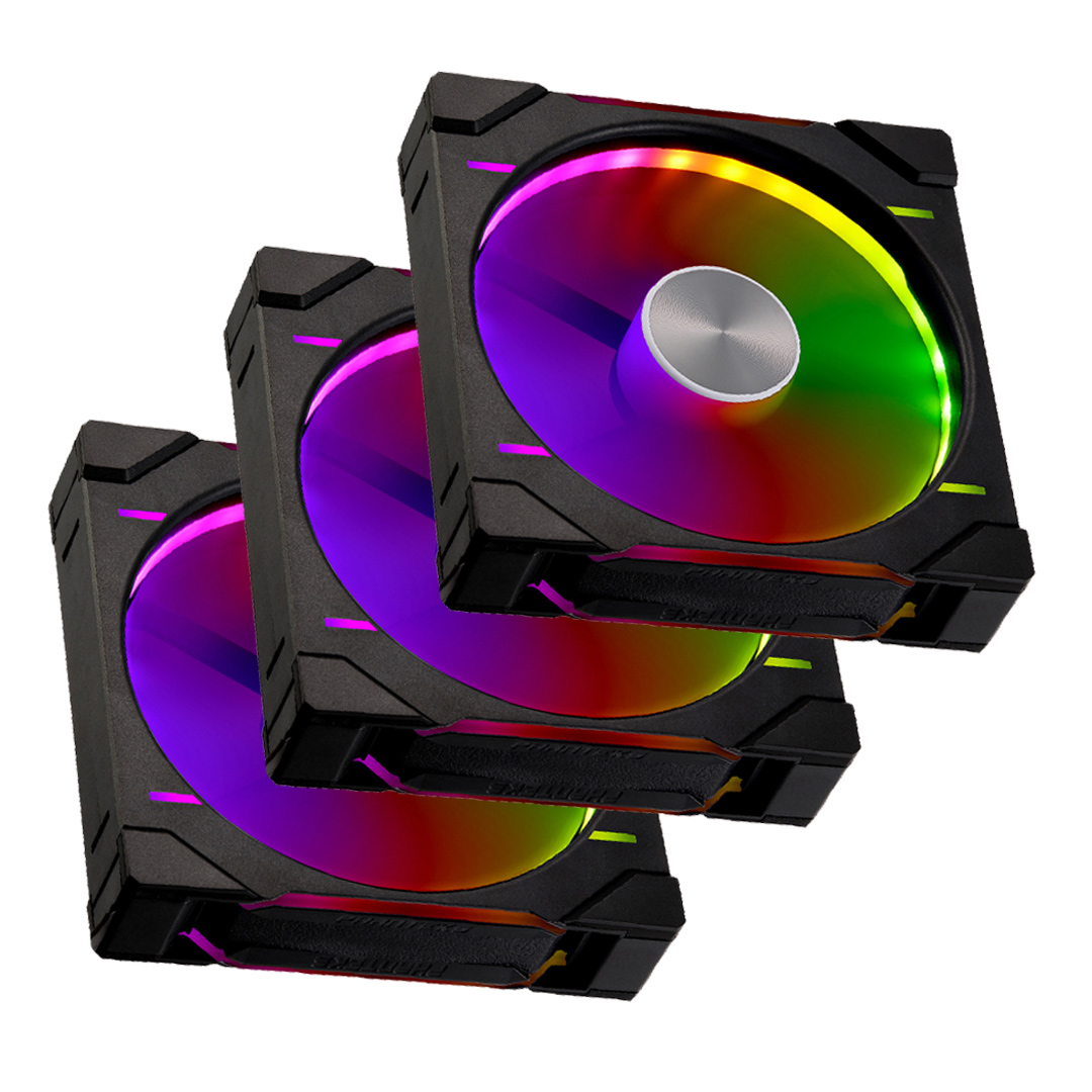 Phanteks D30 140mm PWM Fan Digital RGB Black Regular 3 Pack