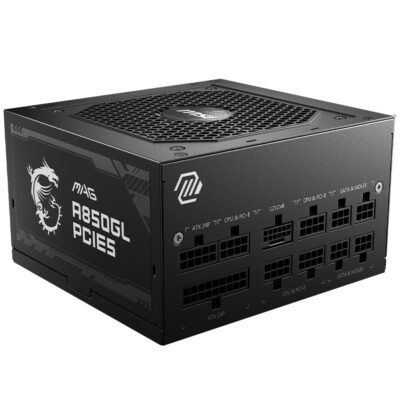 MSI MAG A850GL ATX 3.1 80 Plus Gold 850W Power Supply Black