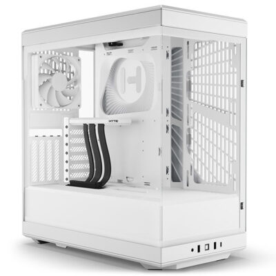 Hyte Y40 Tempered Glass Mid Tower Case Snow White