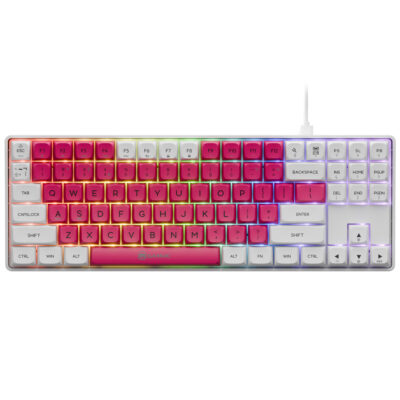Gamiac TKL89G White RGB Hot-Swap Mechanical Keyboard Kailh Red