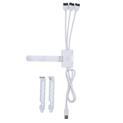 Lian Li USB 2.0 1-to-3 Hub Type A Male Port White