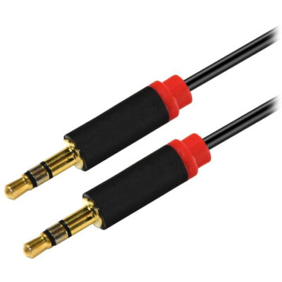 Astrotek 3.5mm Stereo Cable M-M Black/Red 2m