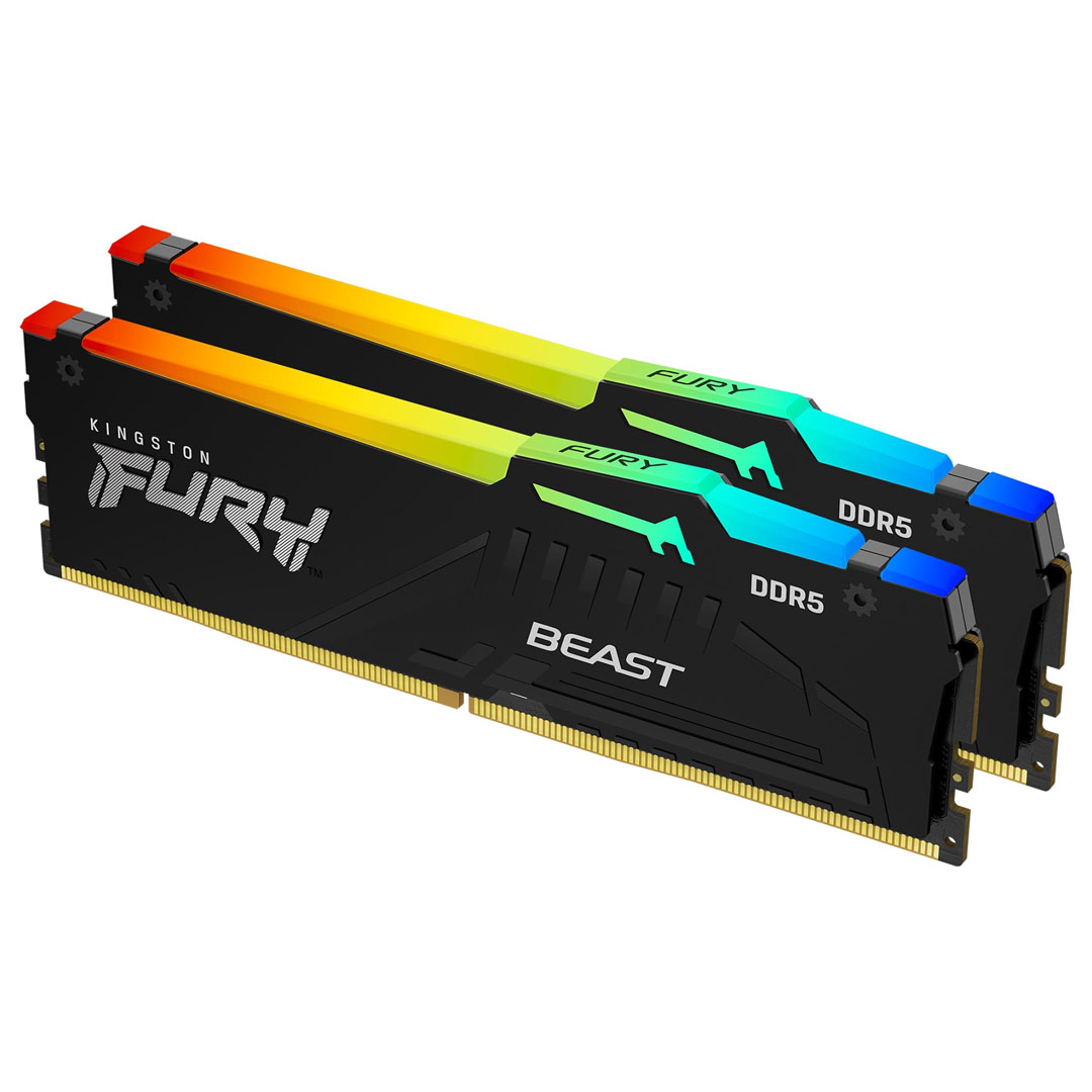 Kingston Fury Beast RGB 32GB (2x16GB) 6000Mhz CL36 DDR5 Black