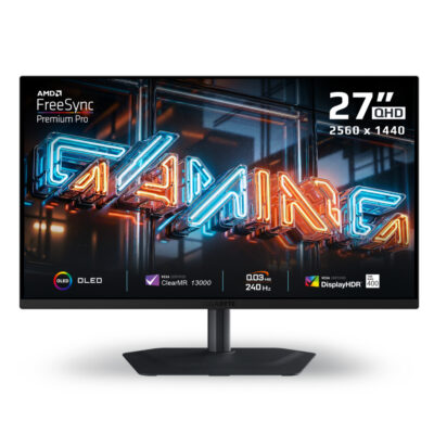 Gigabyte MO27Q2 QHD 240Hz FreeSync HDR OLED 27in Monitor