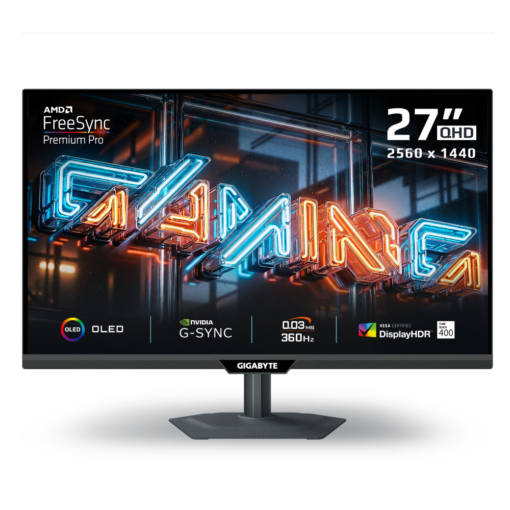Gigabyte MO27Q3 QHD 360Hz G-Sync HDR QD-OLED 27in Gaming Monitor