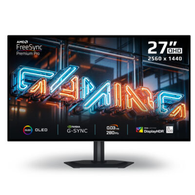 Gigabyte MO27Q28G QHD 280Hz G-SYNC HDR OLED 27in Gaming Monitor