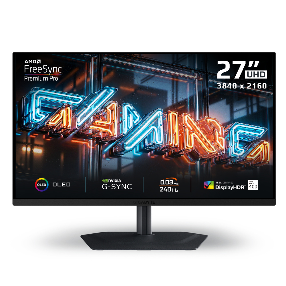 Gigabyte MO27U2 4K UHD 240Hz G-Sync HDR OLED 27in Monitor