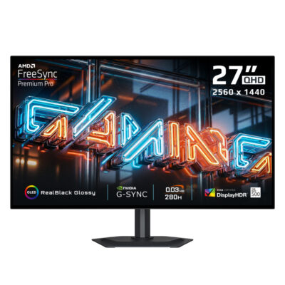 Gigabyte MO27Q28GR QHD 280Hz G-Sync HDR OLED 27in Gaming Monitor