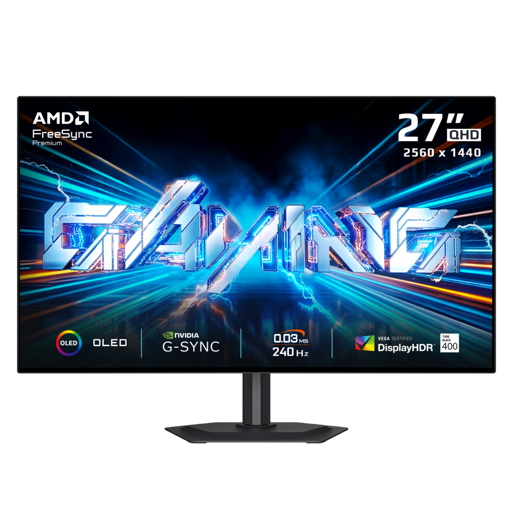 Gigabyte GO27Q24G QHD 240Hz G-Sync HDR OLED 27in Gaming Monitor