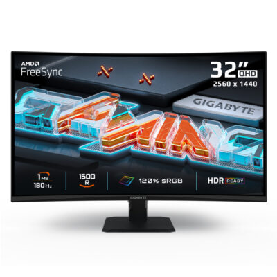 Gigabyte GS32QCA QHD 180Hz FreeSync HDR Curved 32in Monitor