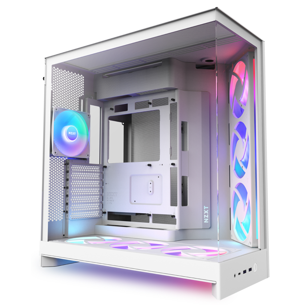 NZXT H9 Flow RGB+ Case White