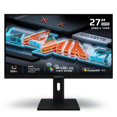 Gigabyte G27Q3 QHD 320Hz FreeSync HDR IPS 27in Gaming Monitor