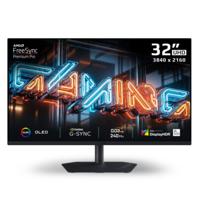 Gigabyte MO32U24 4K UHD 240Hz G-Sync HDR OLED 31.5in Monitor