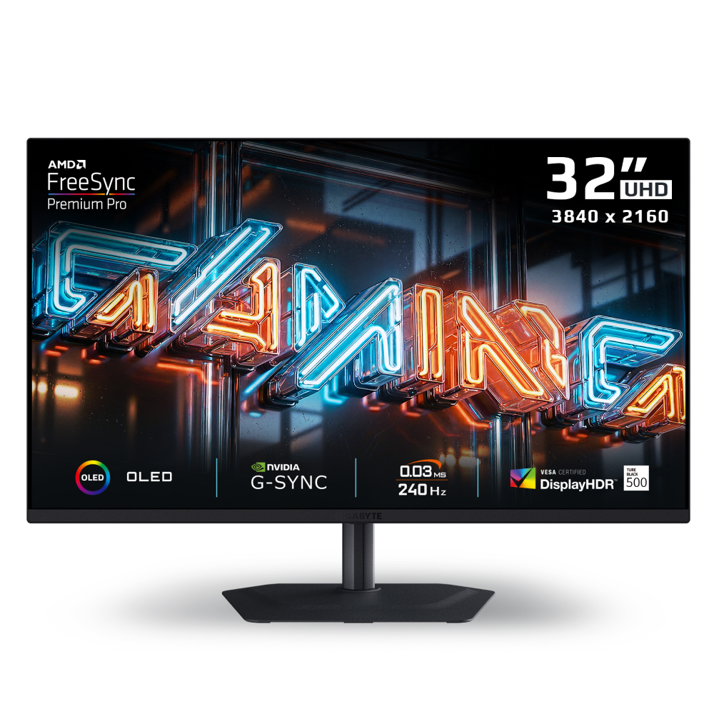 Gigabyte MO32U24 4K UHD 240Hz G-Sync HDR OLED 31.5in Monitor