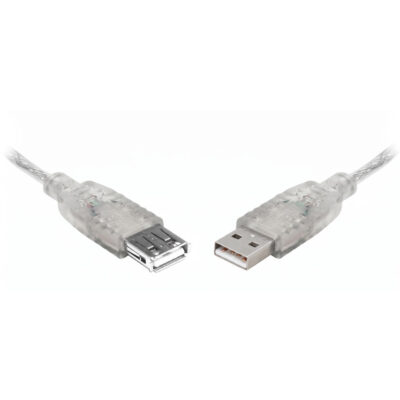 8Ware USB 2.0 Extension Cable Transparent 25cm