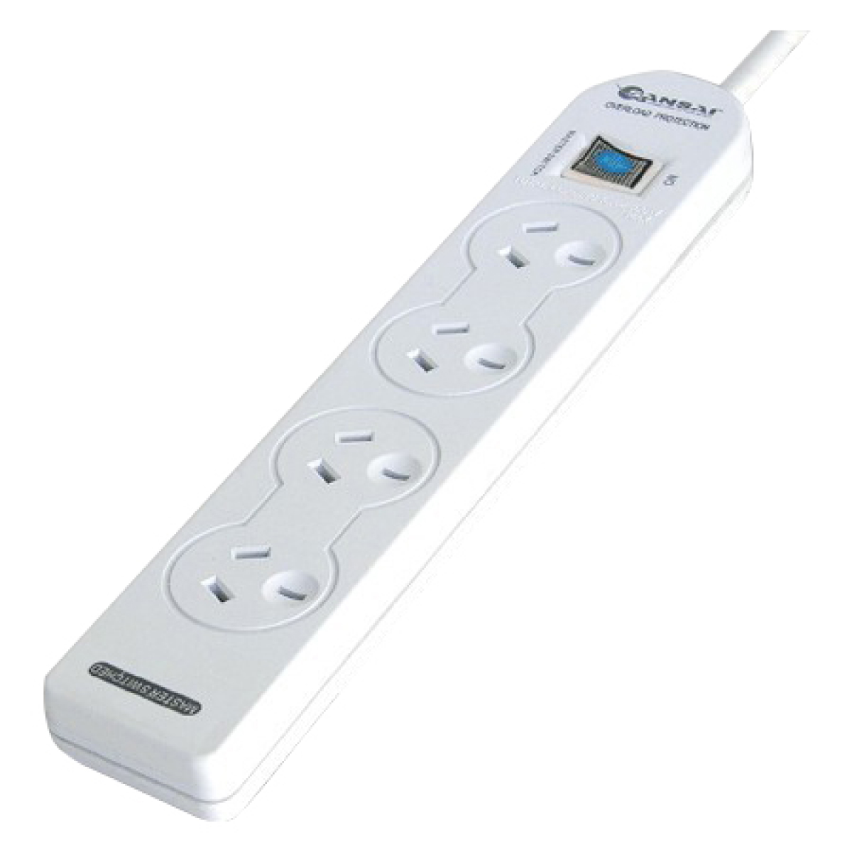 Sansai 4 Outlet Power Board with Master Switch