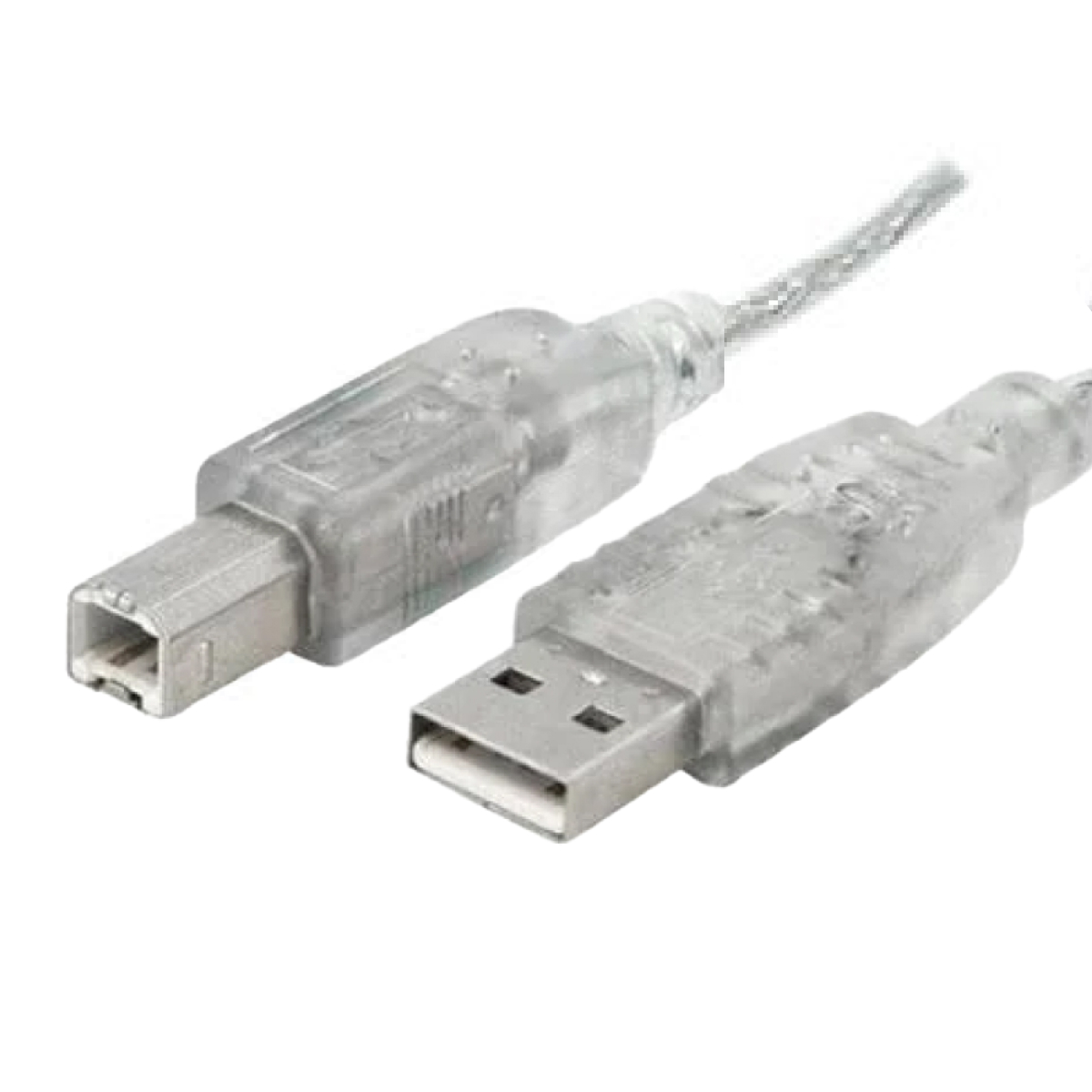 USB 2.0 Cable Type A to B M/M Transparent – 5m